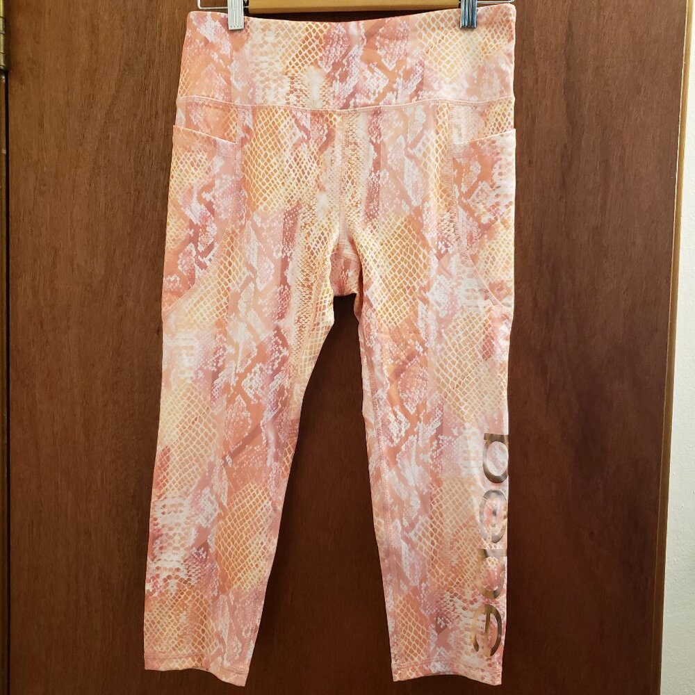 Bebe Sport Womens Capri Leggings Size Medium